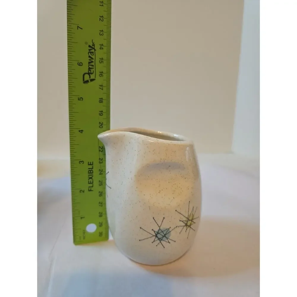 Vintage FRANCISCAN ATOMIC STARBURST creamer 4